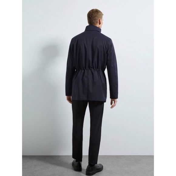 Hardly worn Zara Men’s Wool Blend 2 in One Parka Jacket Navy Blue M - Picture 13 of 14